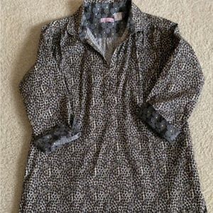 Tizzie Animal Print Long Sleeved Tunic sz. M